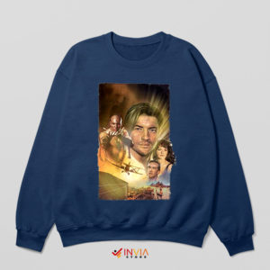 Mummy Movie 1999 Paint Poster Art Navy Sweatshirt