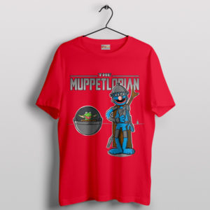 Muppet Fandom The Mandalorian 3 Red T-Shirt