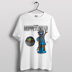 Muppet Fandom The Mandalorian 3 White T-Shirt