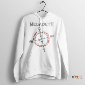 Music Merch Cryptic Writings Album Cover White Hoodie