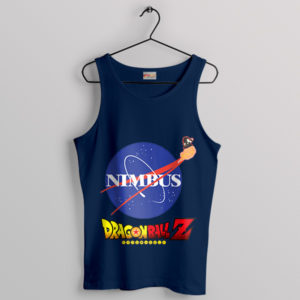 NASA Goku Nimbus Dragon Ball Z Navy Tank Top
