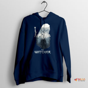 Netflix The Witcher 4 Characters Navy Hoodie