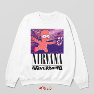 Nevermind Album Cover Baby Bart Sweatshirt