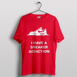 New Nike Sneakers Meme Cocaine Addiction Red T-Shirt