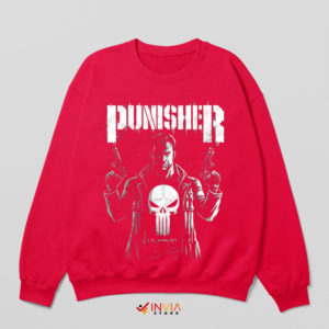 New Punisher Marvel Comics Universe Red Sweatshirt
