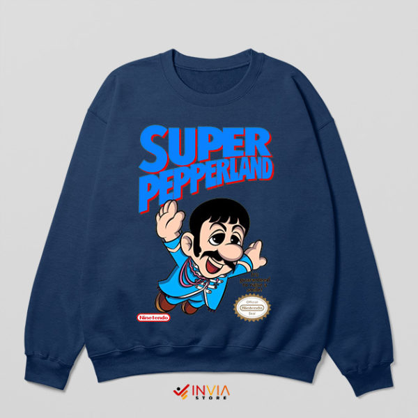 New Super Mario Bros Pepperland Navy Sweatshirt