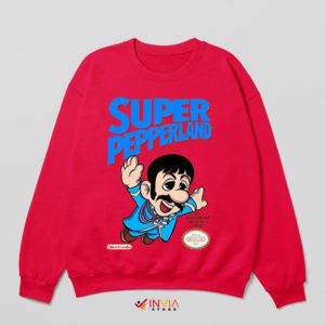 New Super Mario Bros Pepperland Red Sweatshirt