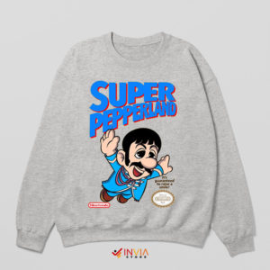 New Super Mario Bros Pepperland Sport Grey Sweatshirt