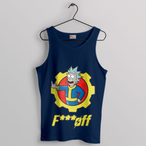 Next Fallout Game Rick Morty Navy Tank Top