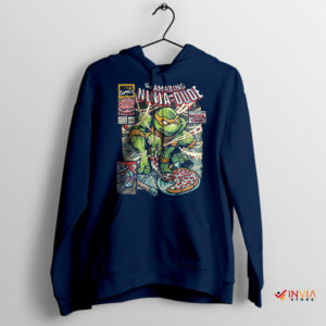 Ninja Turtles Characters Comic Book Navy Hoodie