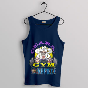 One Piece Luffy 5th Gear Gym Merch Navy Tank Top