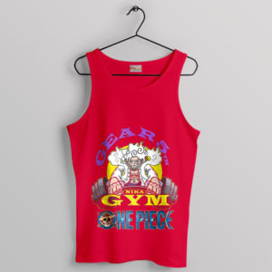 One Piece Luffy 5th Gear Gym Merch Red Tank Top