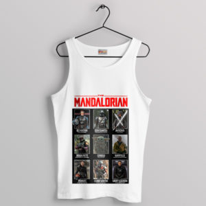 Origin of Mandalorian 3 Characters White Tank Top