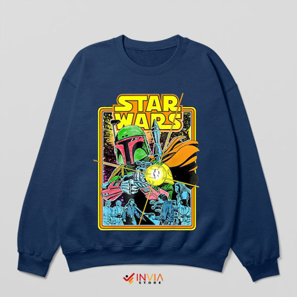 Original Book Boba Fett Star Wars Navy Sweatshirt