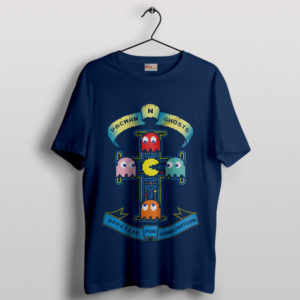 Pac Man Game Appetite for Destruction Navy T-Shirt