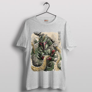 Paint Art Samurai Boba Fett Armor Sport Grey T-Shirt