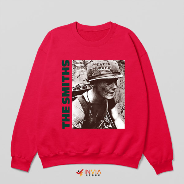 Panic The Smiths Soldier Album Red Sweatshirt