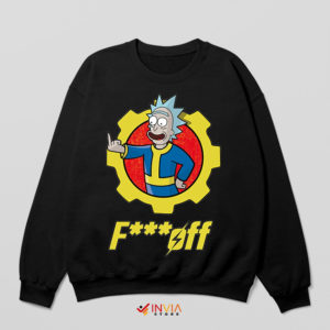 Pickle Rick Sanchez Fallout Game Black Sweatshirt