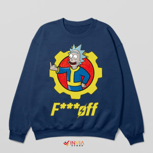 Pickle Rick Sanchez Fallout Game Navy Sweatshirt