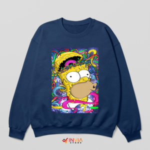 Pop Art Style Homer Head Donut Sweatshirt