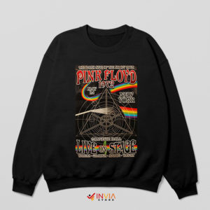 Poster Art Dark Side of the Moon Tour 1972 Black Sweatshirt