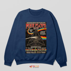 Poster Art Dark Side of the Moon Tour 1972 Navy Sweatshirt