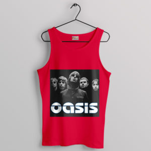 Poster Art Oasis Definitely Maybe Red Tank Top