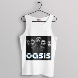 Poster Art Oasis Definitely Maybe White Tank Top