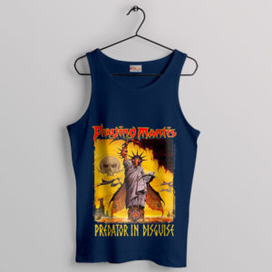 Praying Mantis Predator in Disguise Art Navy Tank Top