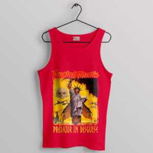 Praying Mantis Predator in Disguise Art Red Tank Top