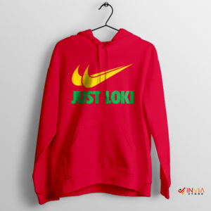 President Loki Just Do It Nike Red Hoodie