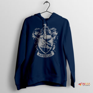 Ravenclaw Eagle Merch Harry Potter Navy Hoodie