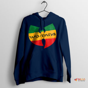 Reggae on The Way Wu Tang Sumbol Navy Hoodie