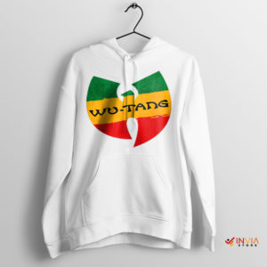 Reggae on The Way Wu Tang Sumbol White Hoodie