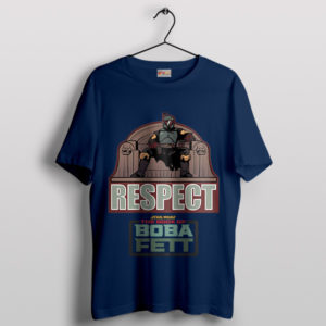 Respect Bounty Hunter Jango Fett Navy T-Shirt