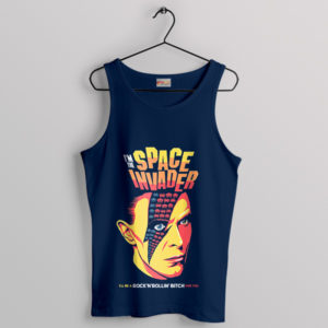 Retro Comic I'm The Space Invader Navy Tank Top