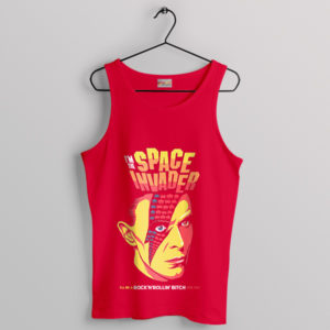 Retro Comic I'm The Space Invader Red Tank Top