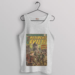 Retro Comic Resident Evil 4 Sport Grey Tank Top