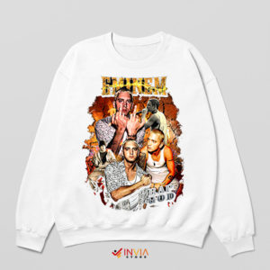 Retro Fan Art the Eminem Show White Sweatshirt