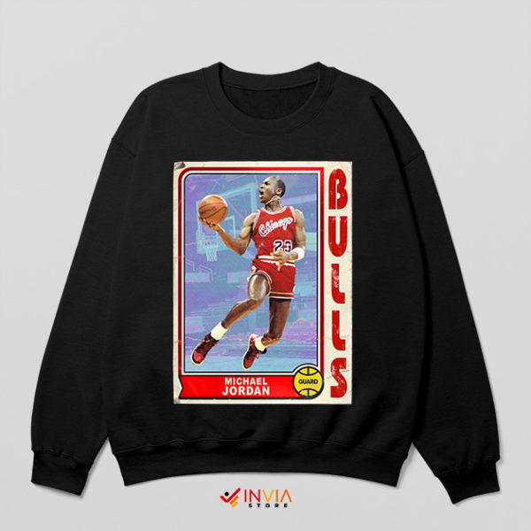 Retro Jordan Bulls Basketball Card Sweatshirt