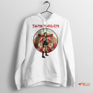 Rise of the Tomb Raider Iron Maiden White Hoodie