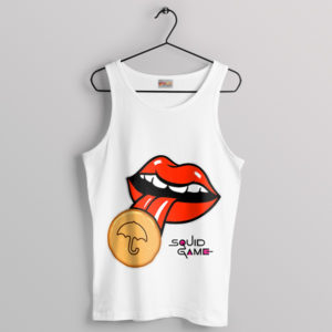 Rock Out Squid Game 2 Tongue White Tank Top