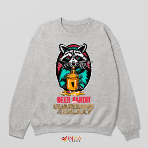 Rocket Raccoon Marvel Beer Pandit Sport Grey Sweatshirt