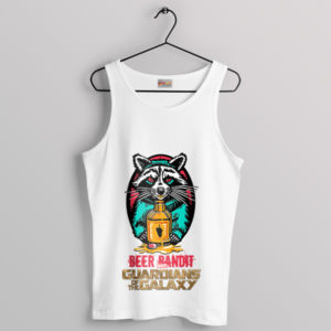 Rocket Raccoon Merch Beer Pandit White Tank Top