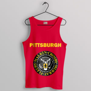Roster Pittsburgh Penguins Ramones Logo Red Tank Top