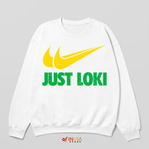 Series Loki Episode Nike Logo White Sweatshirt