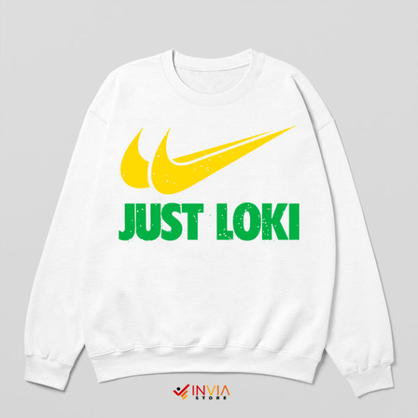 Series Loki Episode Nike Logo White Sweatshirt