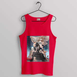 Sexy Girls Trooper Poster Darth Vader Red Tank Top