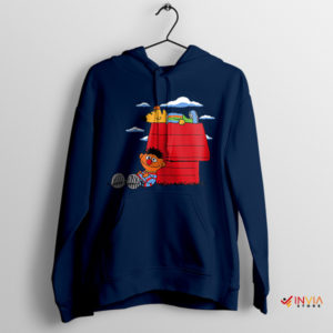 Shadow Puppets Cartoon Peanuts Navy Hoodie