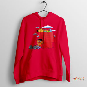 Shadow Puppets Cartoon Peanuts Red Hoodie